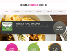 Tablet Screenshot of gourmetburgerbistro.ie